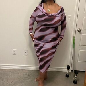 Violetta Mesh Midi Dress